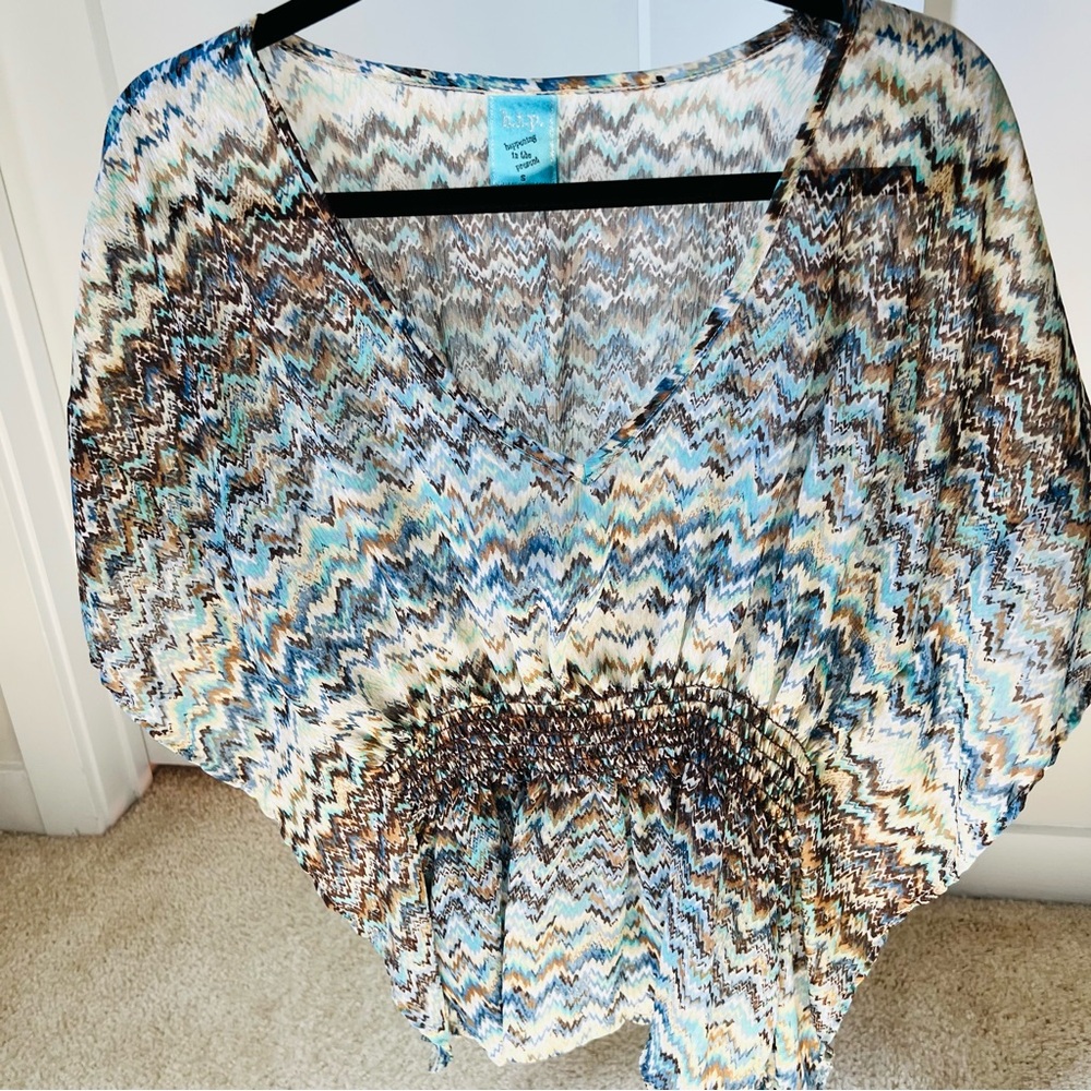 h.i.p. Chevron Patterned Blouse - Picture 7 of 10